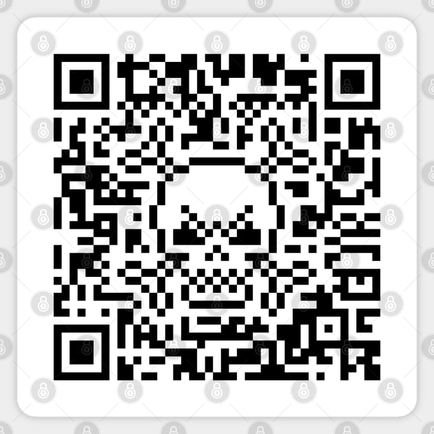 Skull And Crossbones (Quick Response Code / 41x41 / POS) Sticker by MrFaulbaum